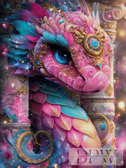 Pink Dragon by Elly_A.I. mit 310 Farben