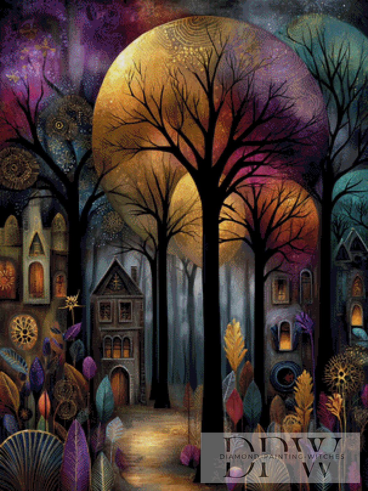 Full Moon by Elly_A.I. with 195 colors
