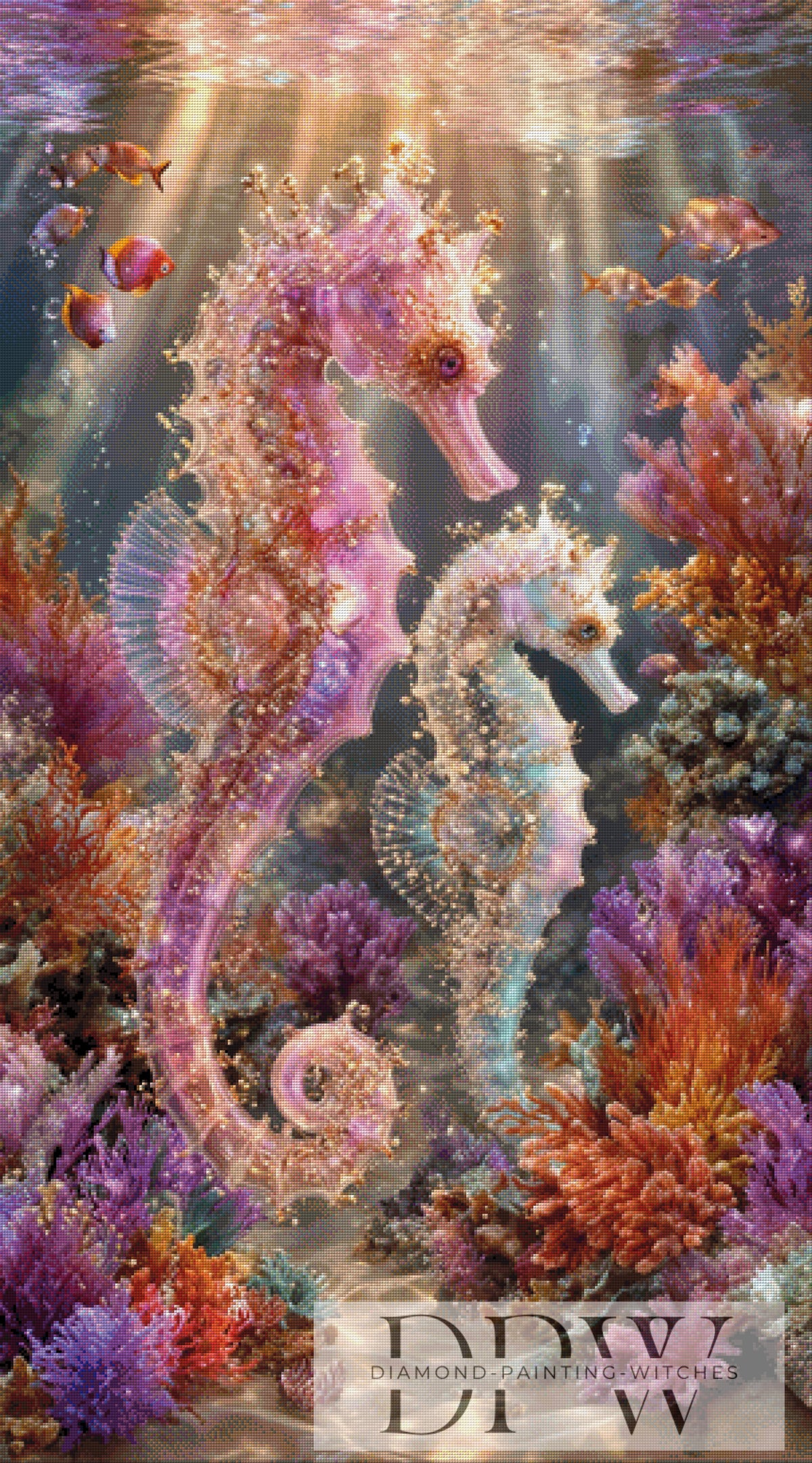 Shimmering Seahorses by Pixxel Pics mit 270 Farben