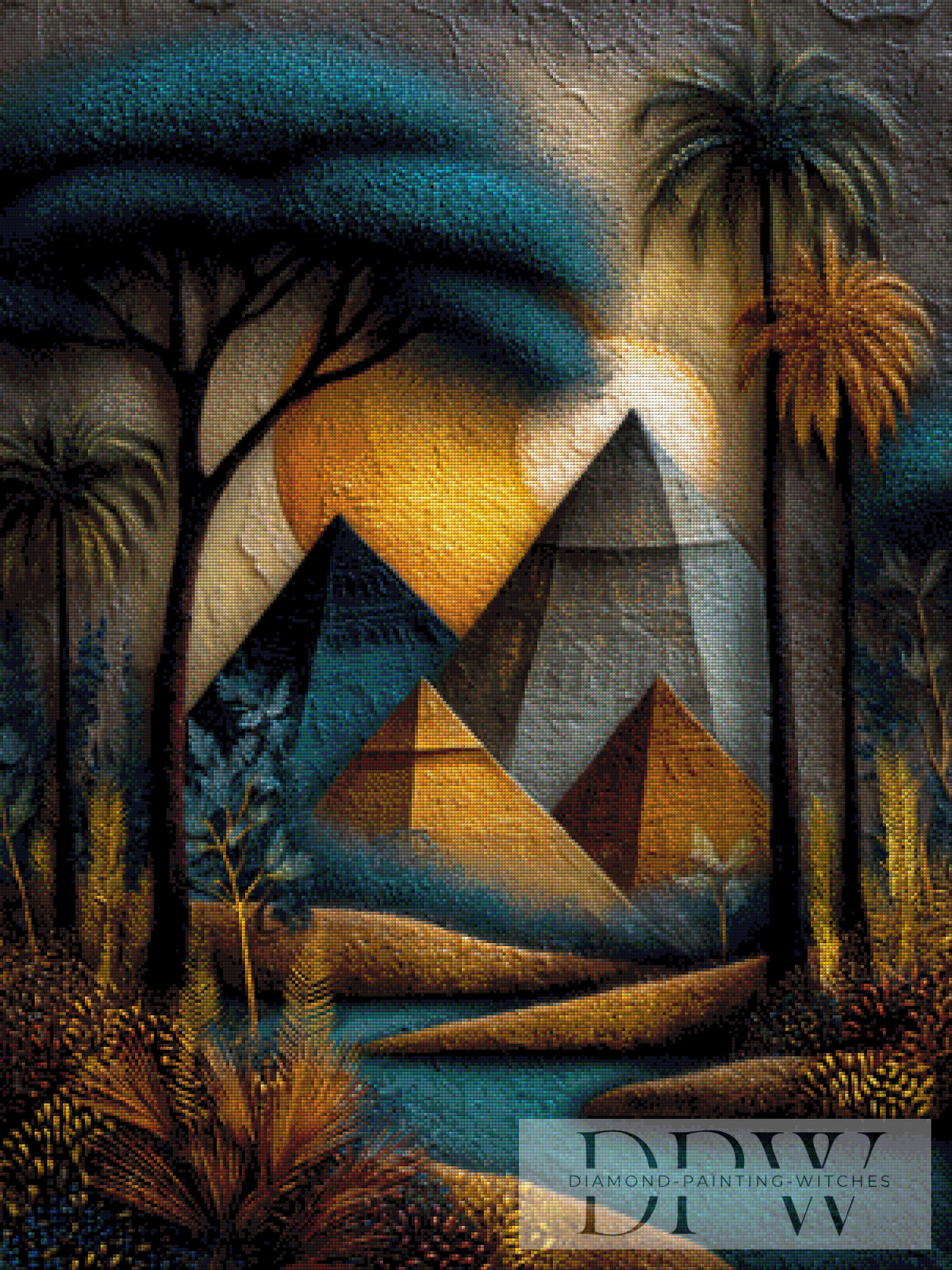 Pyramids by Elly_A.I. with 180 colors