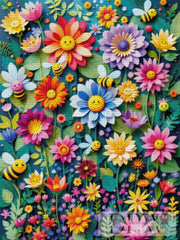 Bienchen & Blumen by QN mit 420 Farben