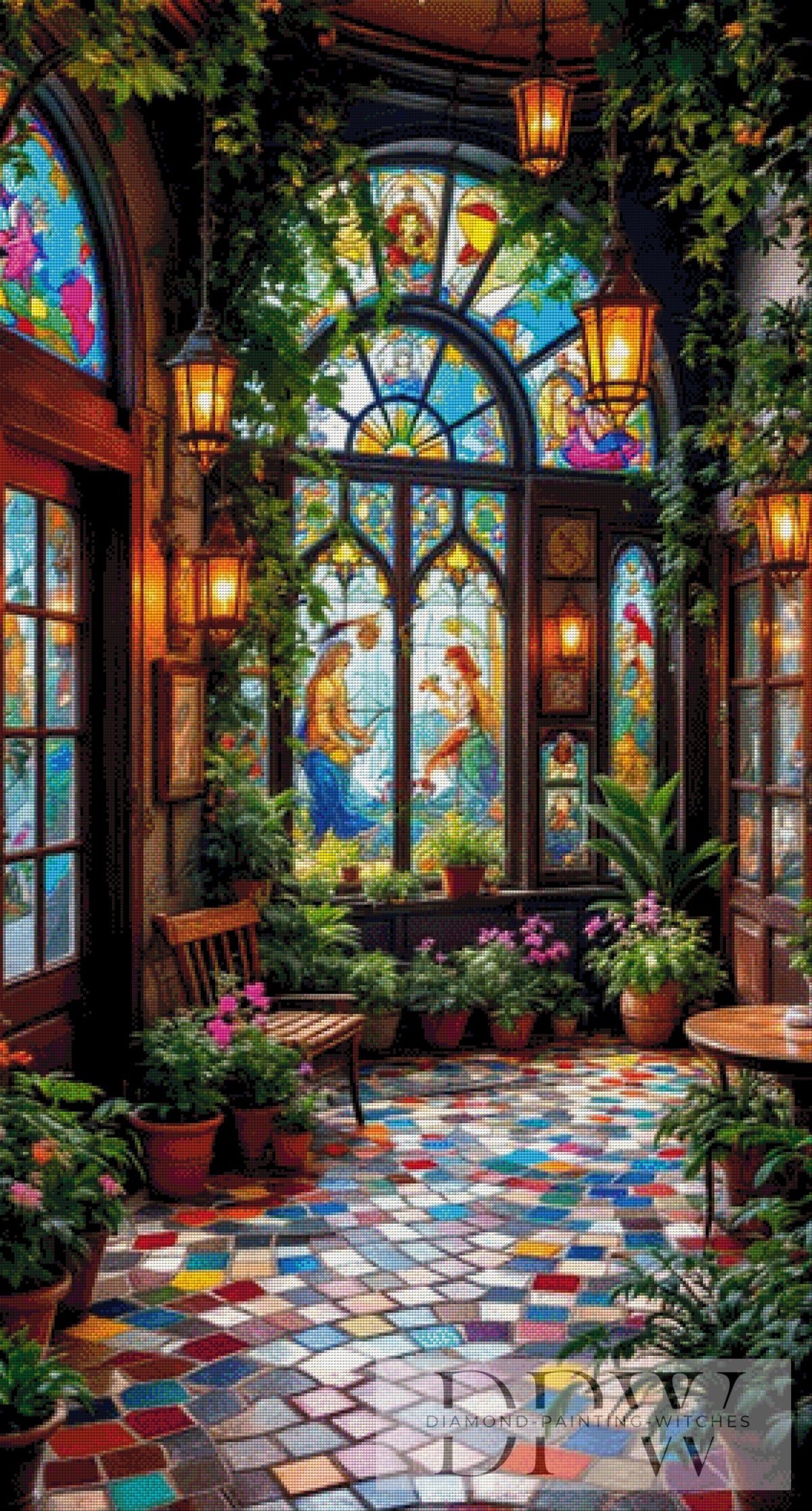 Mosaik Zimmer by QN mit 400 Farben