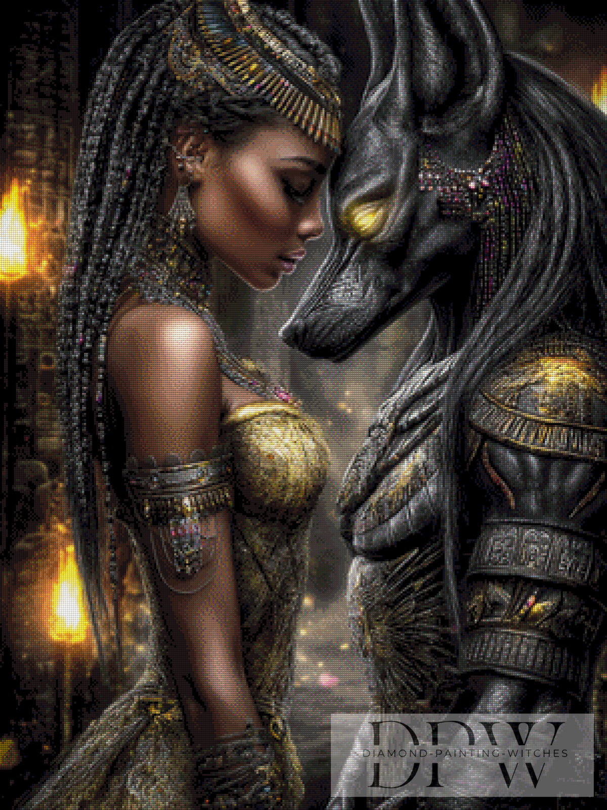 Anubis in Love by Elly_A.I with 180 colors