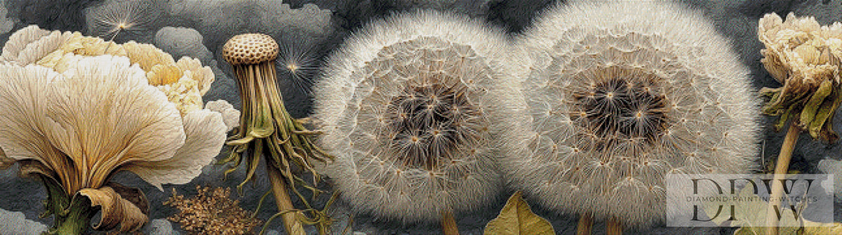 Silverpoint Dandelions by Catill mit 145 Farben