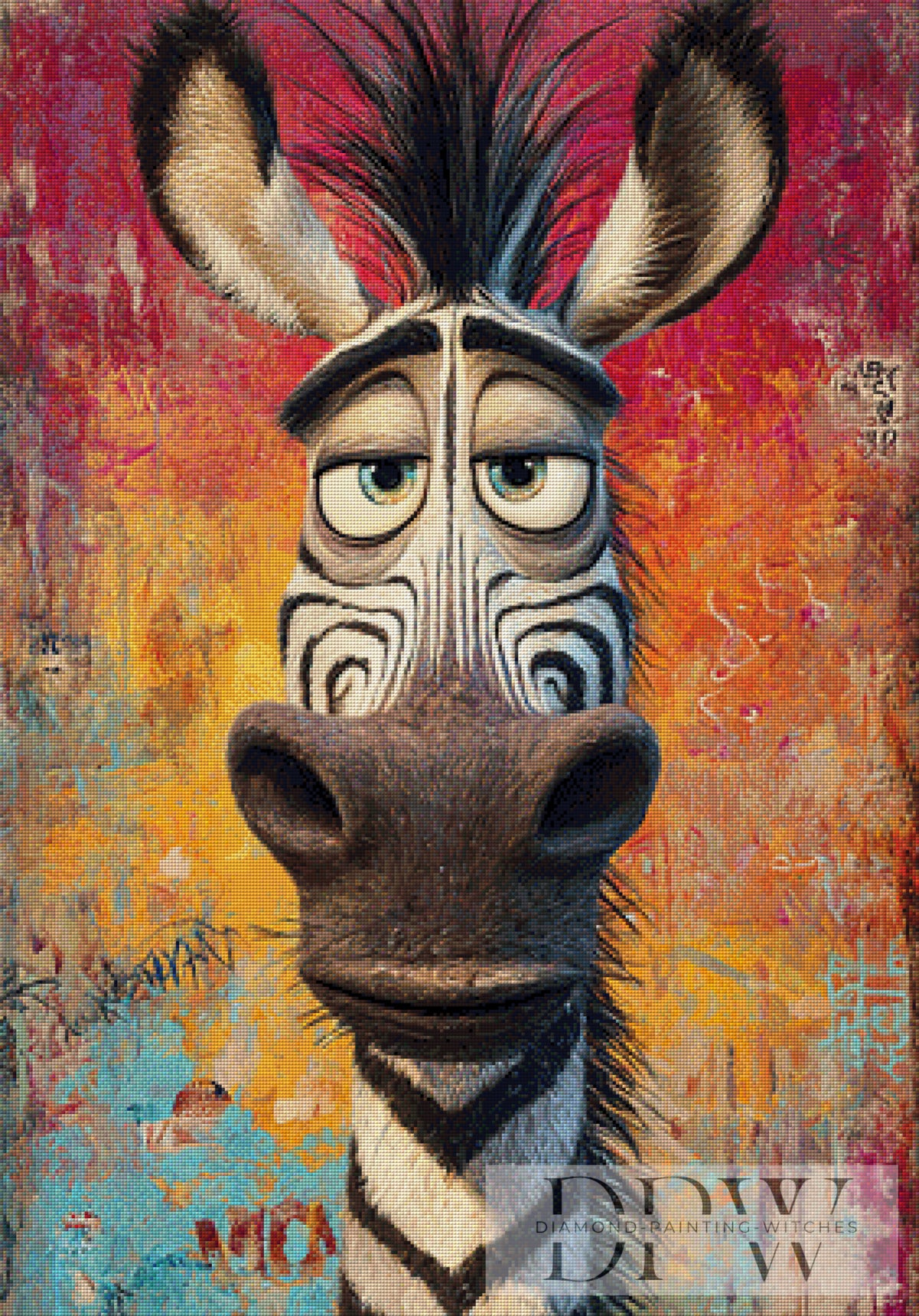 Funny Zebra by Catill mit 280 Farben
