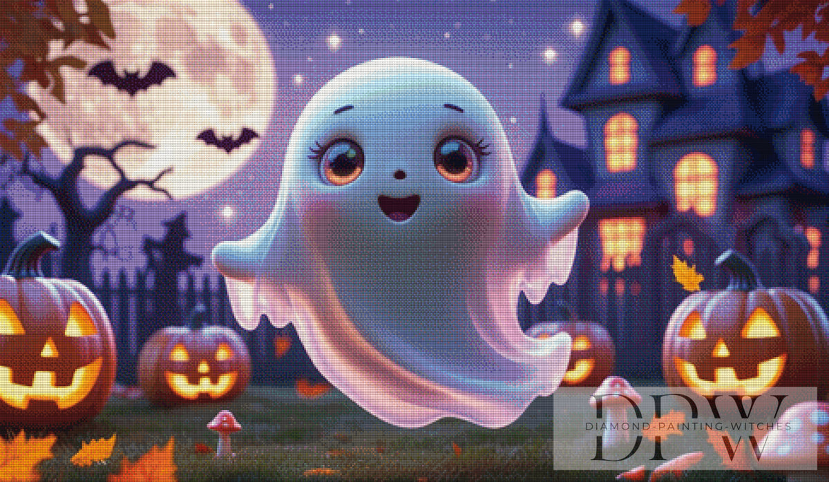 Halloween Ghost by CreatiVart with 240 colors