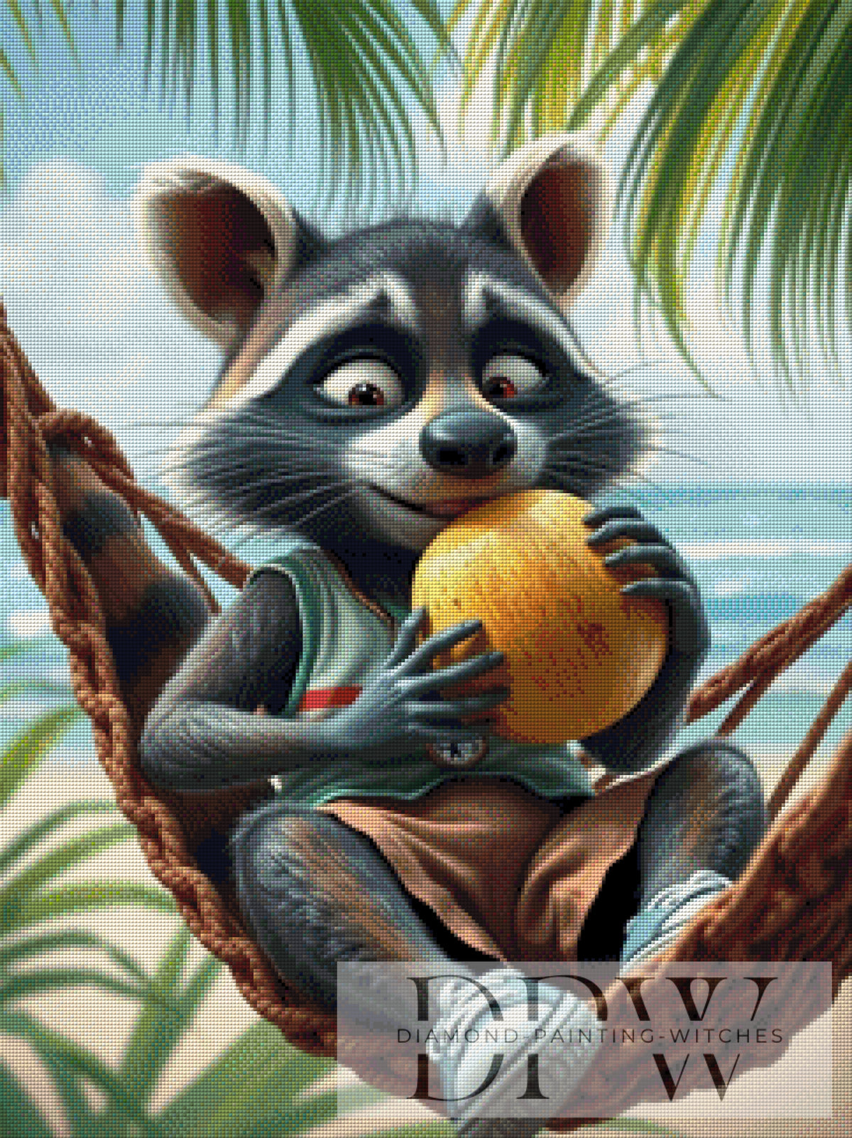 Who stole the coconut... by CreatiVart with 210 colors