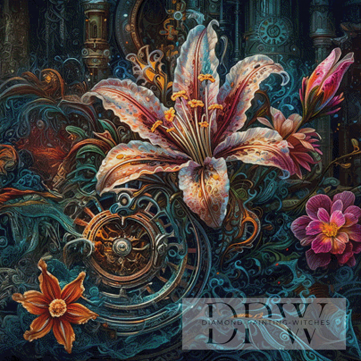 Steampunk Lily II by Catill mit 330 Farben