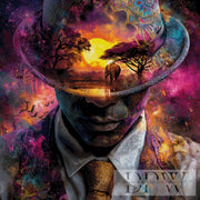 Man with hat by Elly_A.I with 300 colors