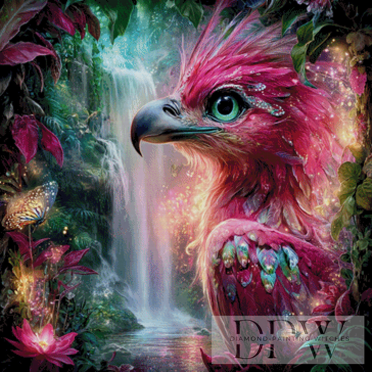 Red Phoenix by Elly_A.I with 330 colors