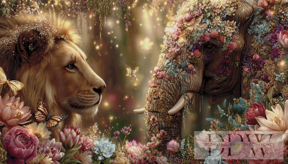 Jungle Meeting by Lisa Morgan with 250 colors