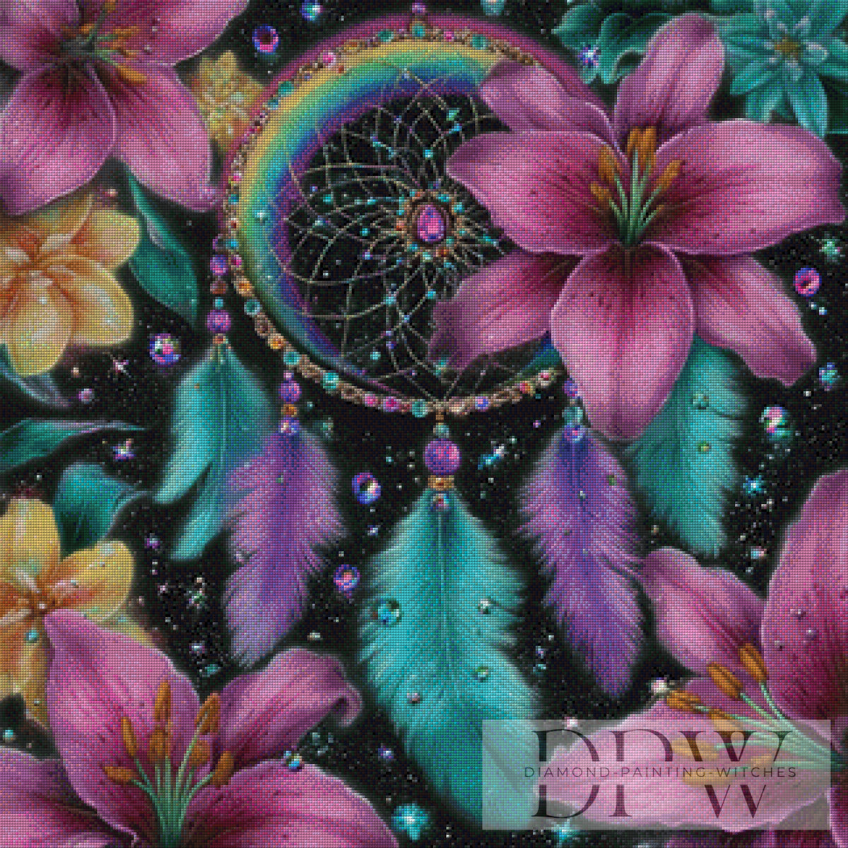 Lily Dreamcatcher by Lisa Morgan with 230 colors