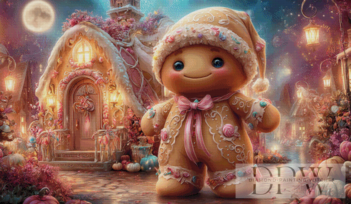 Gingerbread Man by Lisa Morgan with 250 colors