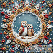 Owl mandala by QN, with 290 colors
