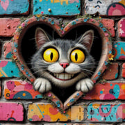 Glubschi Katze by QN, mit 260 Farben
