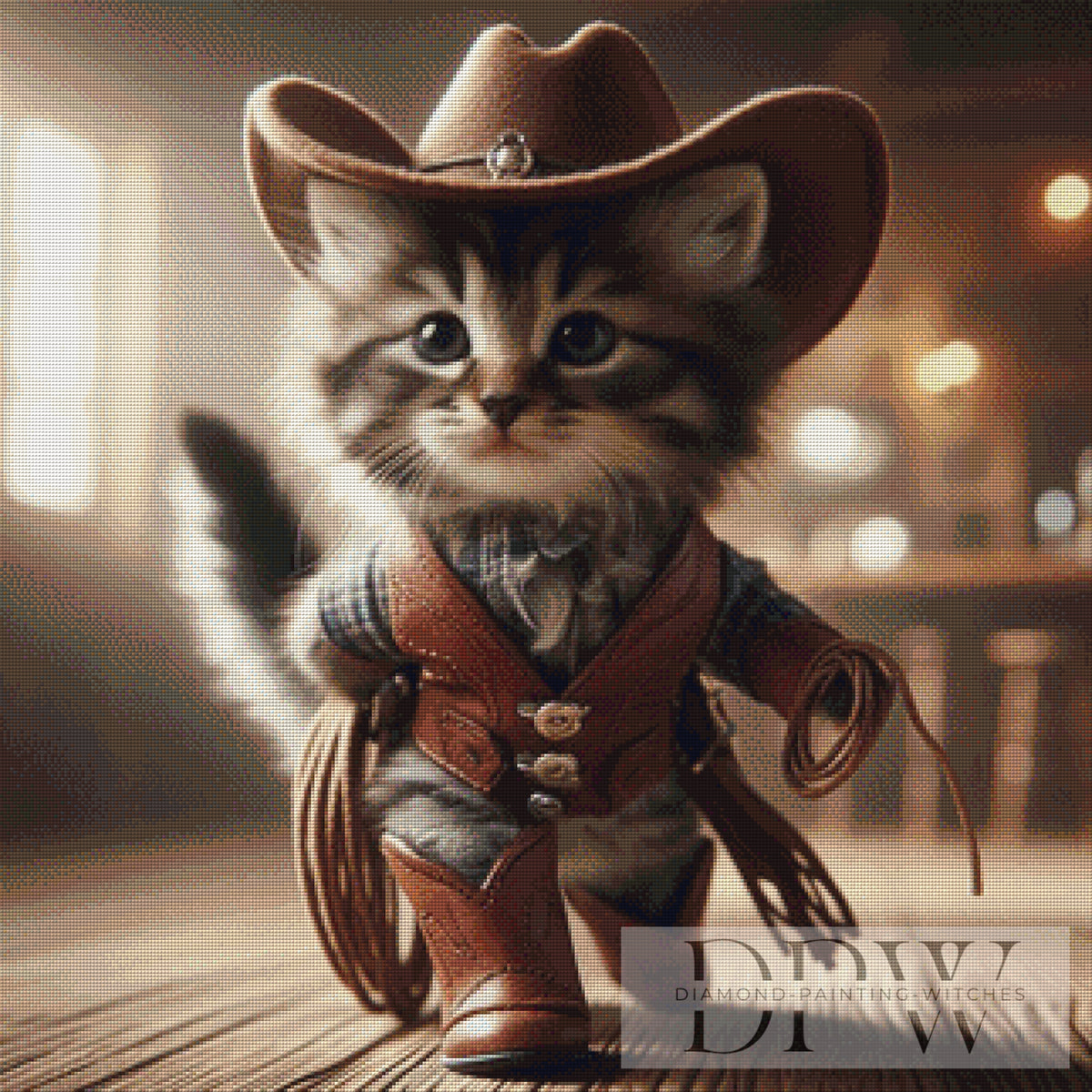 Cowboy Cat by CreatiVart with 115 colors