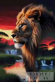 CreatiVart作「Lion Sunset」、250色使用