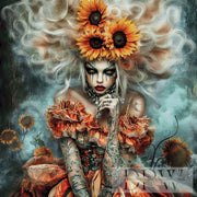 Sunflower Woman by Catill with 220 colors
