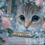 Lisa Morgan作「額縁の中の猫」、150色