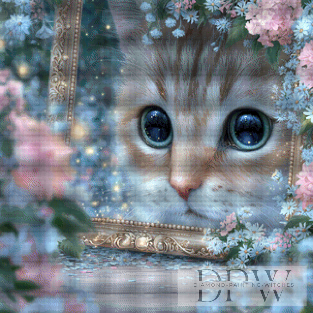Cat in a Picture Frame by Lisa Morgan with 150 colors