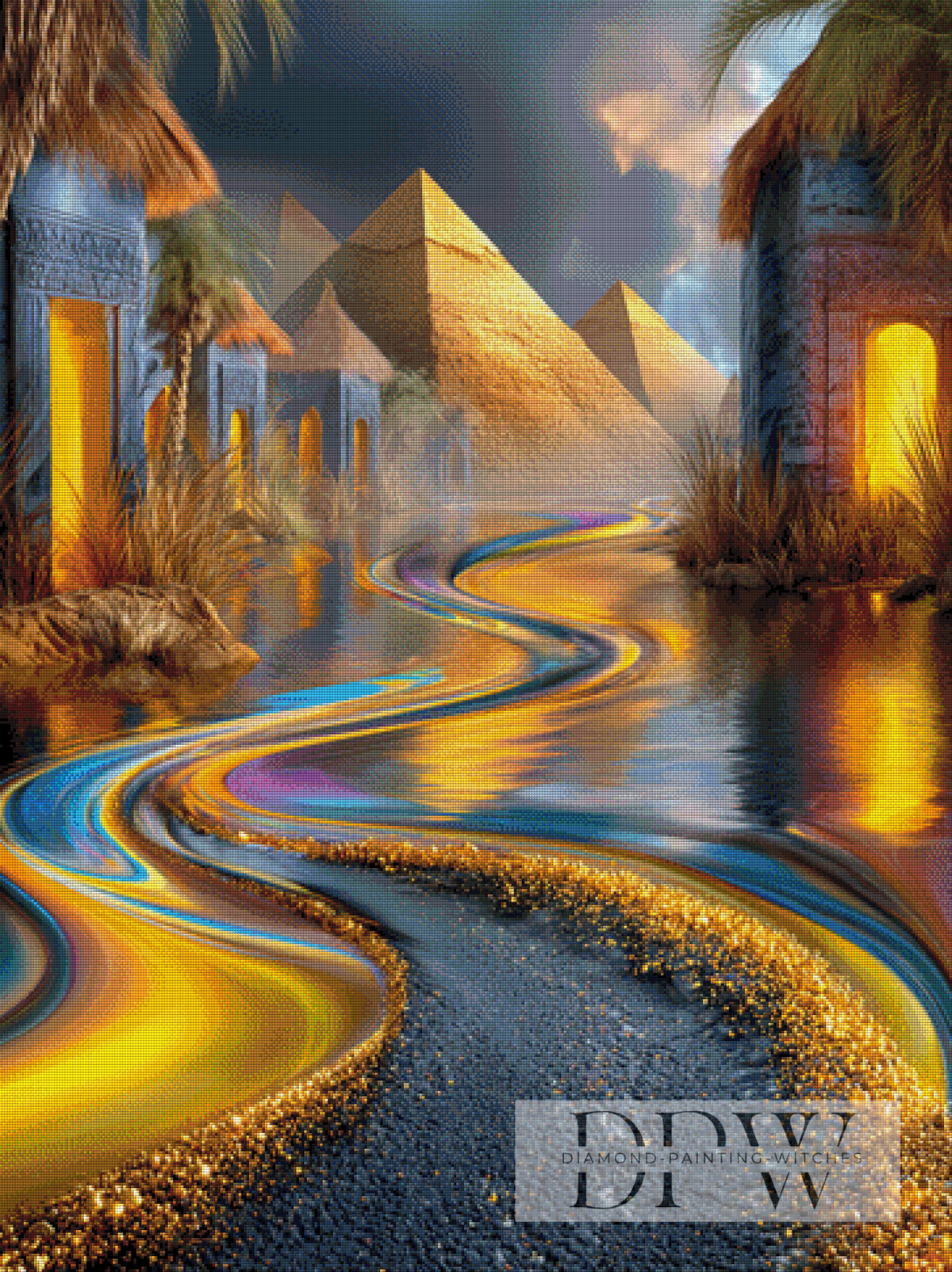 The Path to the Pyramid by Elly_A.I with 290 colors