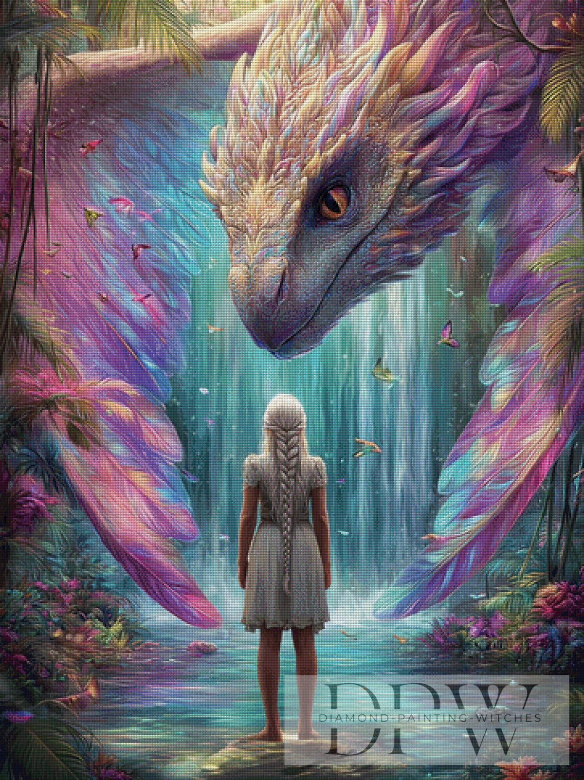 Dragon Waterfall by Elly_A.I. with 280 colors