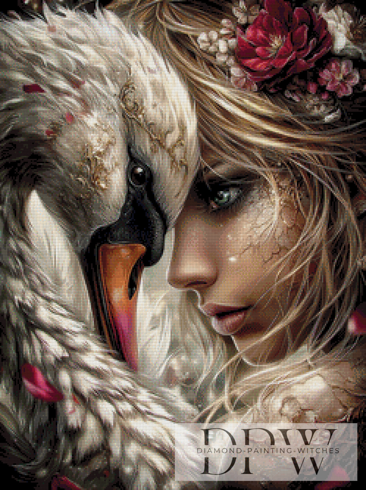 Weisser Schwan by Sweet_Loco_AI mit 150 Farben