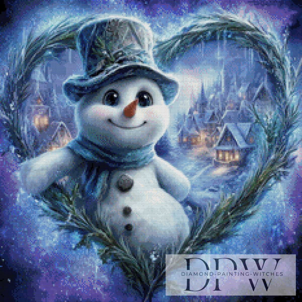 Cheerful Snowman by Sweet_Loco_AI mit 120 Farben