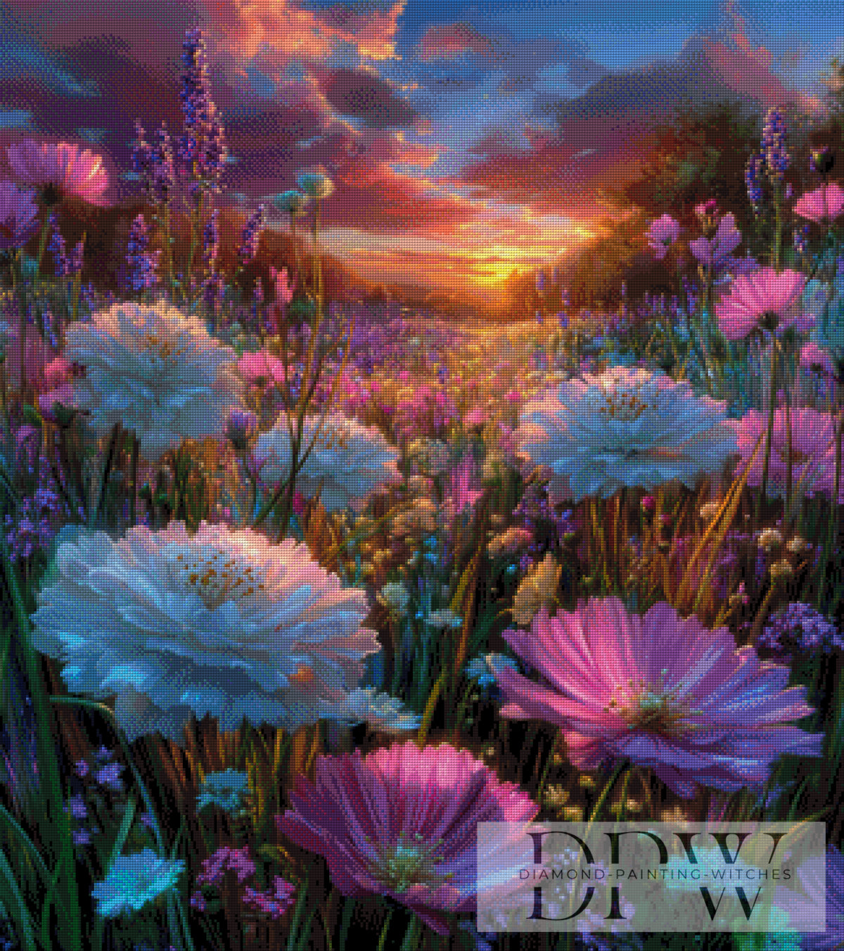 CreatiVartによるBlumenwiese（花の咲く草原）、280色