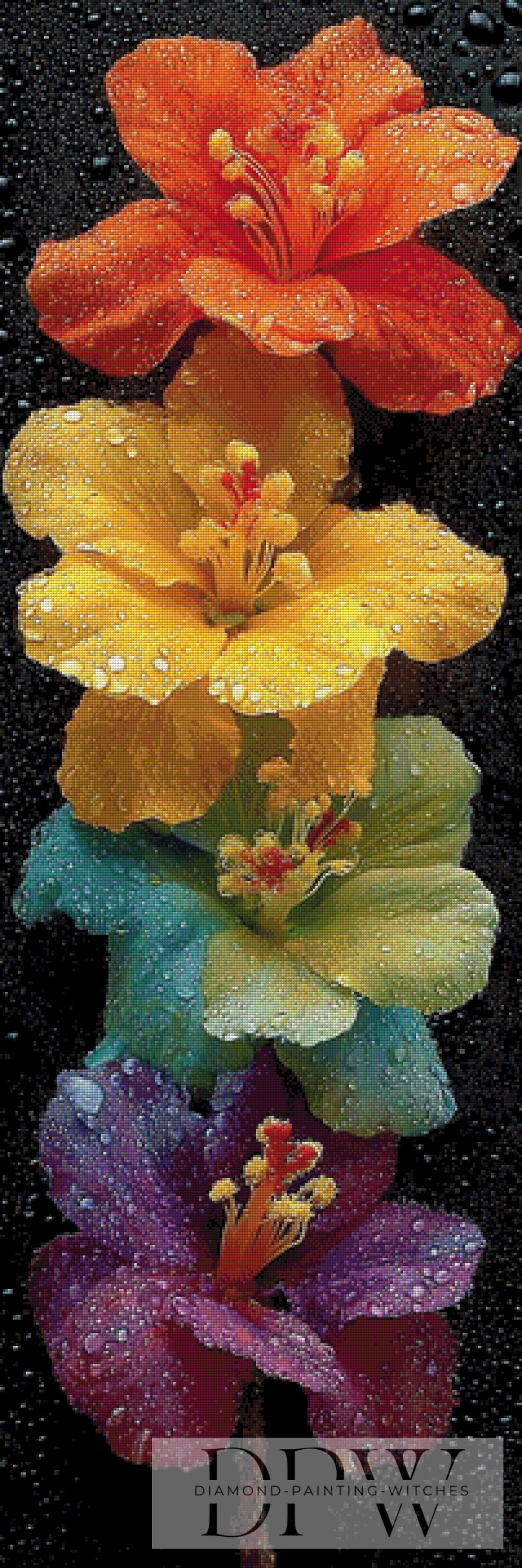 Knallige Blüten by theA.art mit 300 Farben