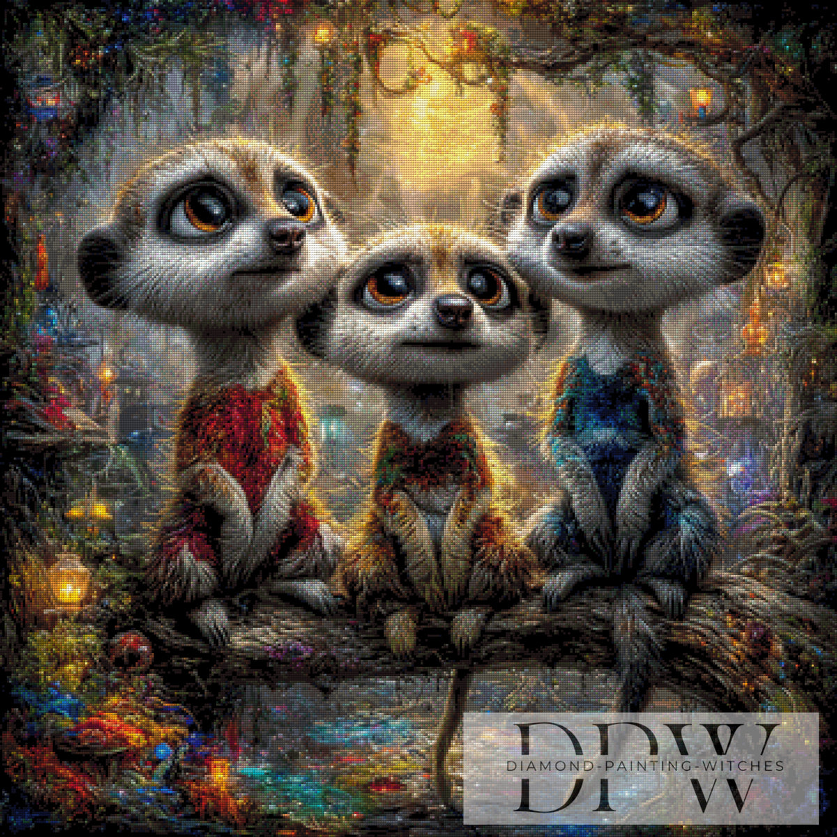 Meerkat Trio by CreatiVart with 270 colors
