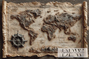 Antique World Map by theA.art mit 95 Farben