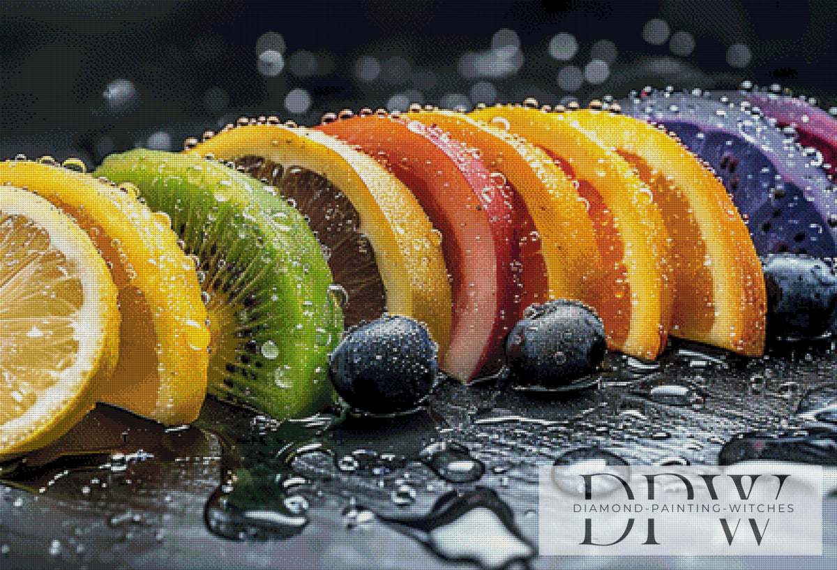 Regenbogen aus Früchten by theA.art mit 270 Farben