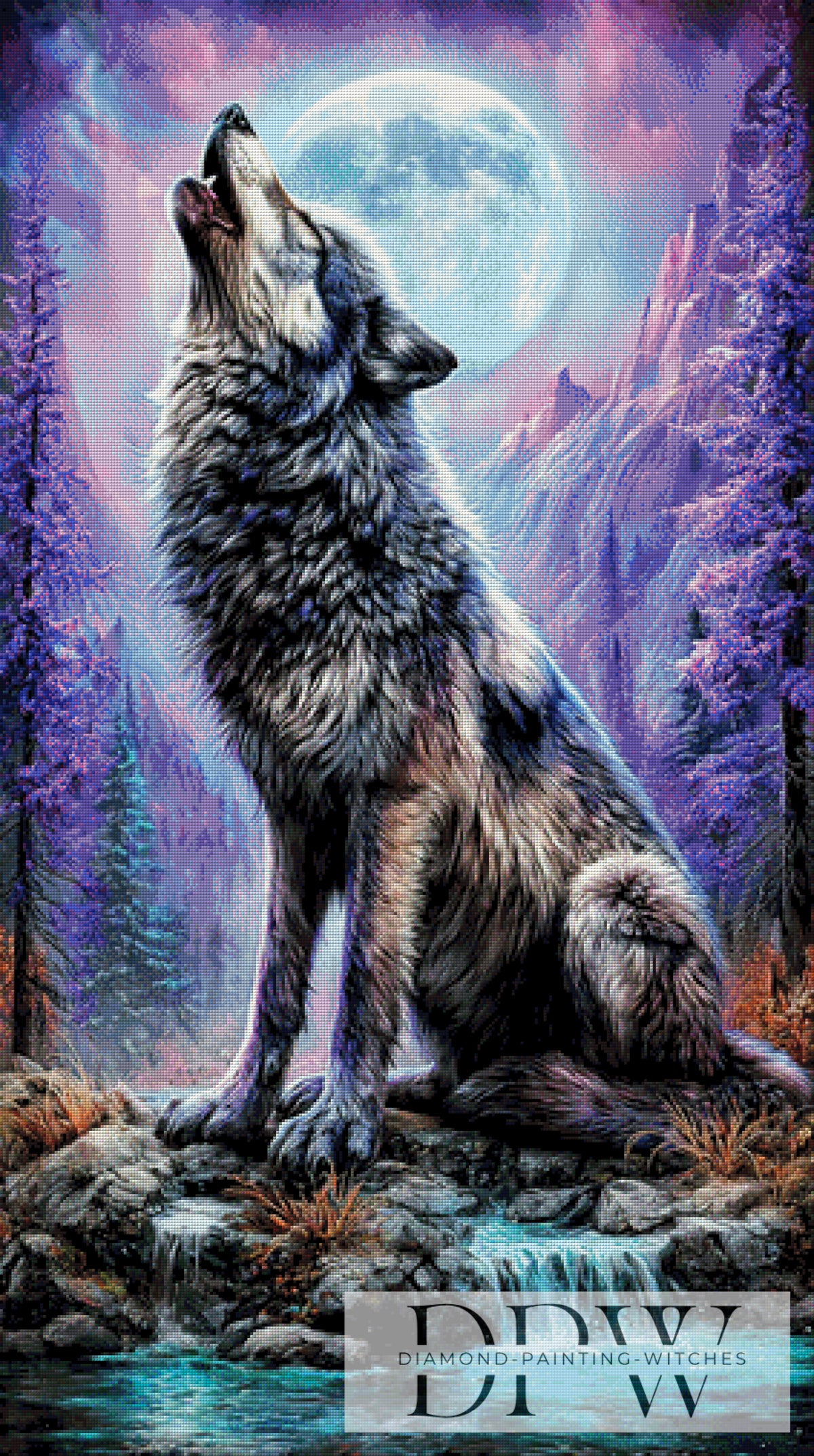 Howling Wolf by Casalla Vendetta mit 200 Farben
