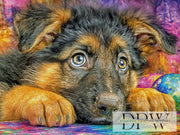 Baby German Shepherd by CreatiVart with 350 colors