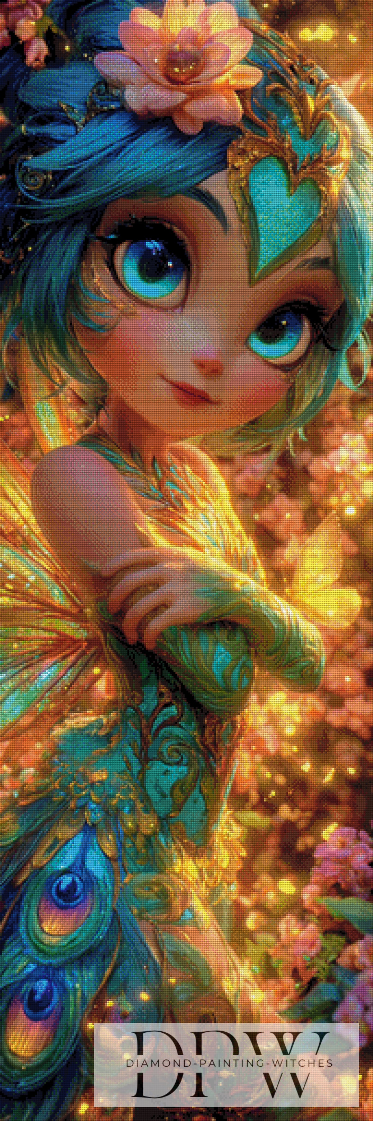 Peacock Girl by Creativart mit 290 Farben