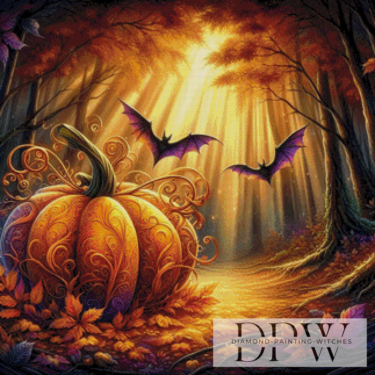 Pumpkin Bats by Lisa Morgan with 190 colors