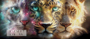 Three souls one gaze by theA.art with 270 colors