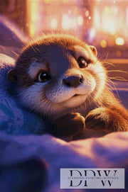 Tired Otter by ellufija with 170 colors