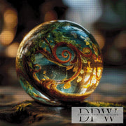 Little tree in a globe by QN with 230 colors