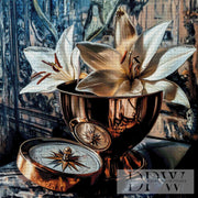 Lilien mit Kompass by theA.art mit 210 Farben