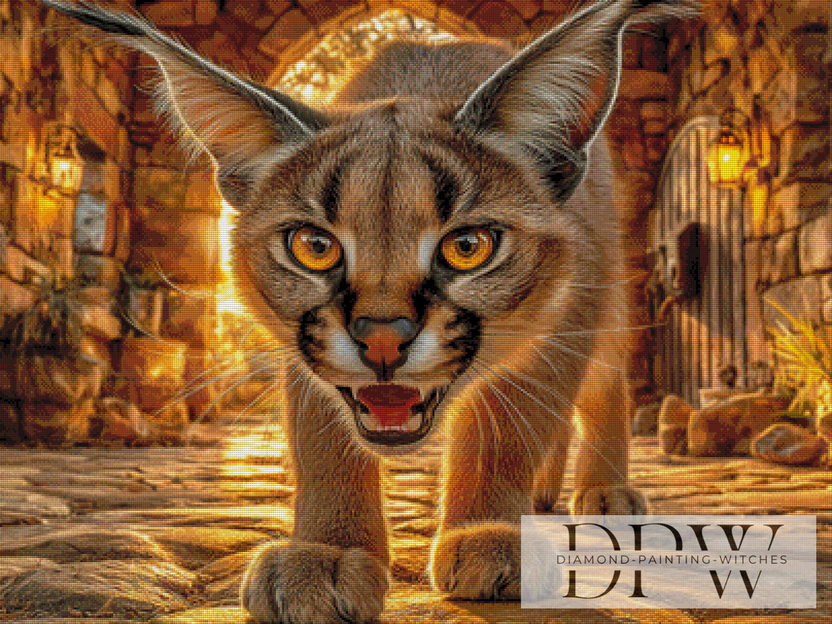 CreatiVartによる「Angry Caracal」、150色使用