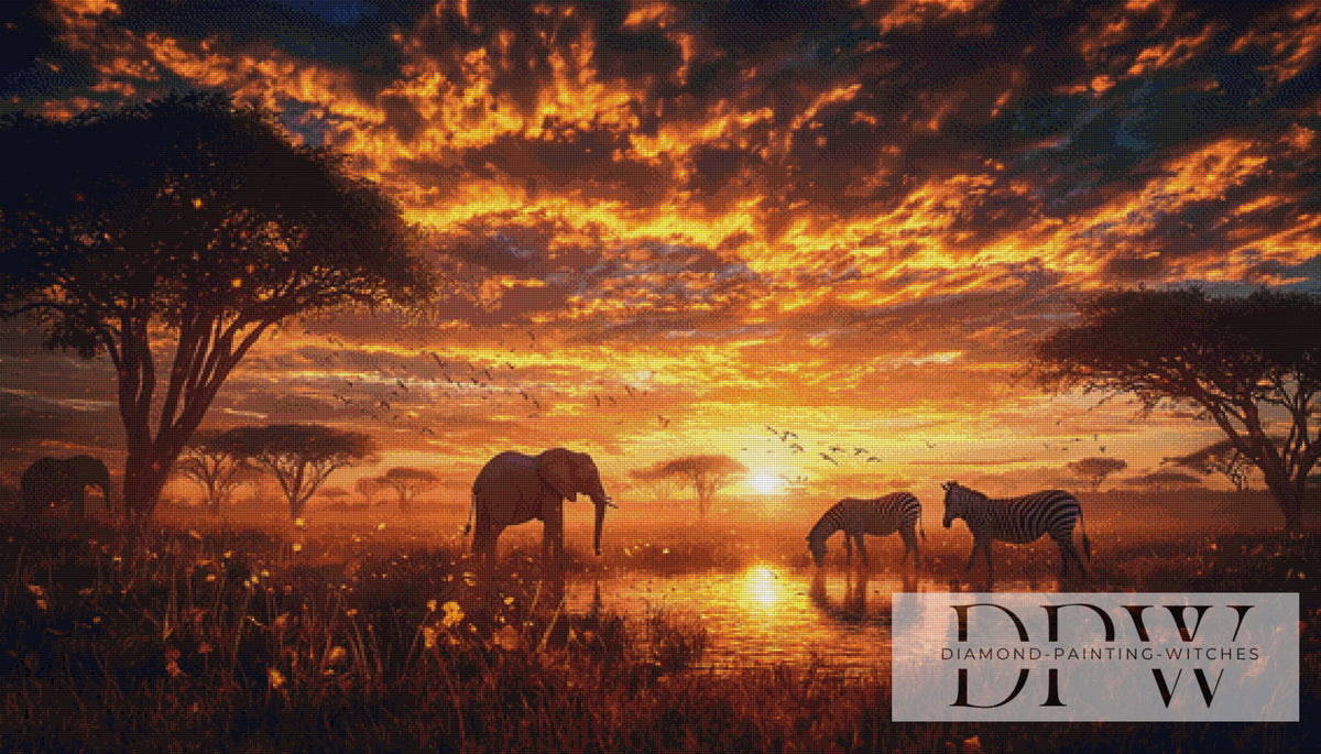African Savannah by ellufija with 120 colors