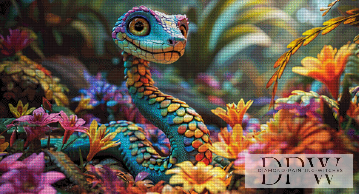 Pixxel PicsによるFlower Snake（370色）