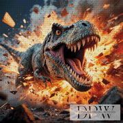 Exploding T-Rex by Pixxel Pics mit 180 Farben