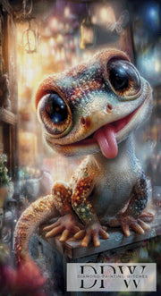 Cheeky Gecko by ellufija with 250 colors