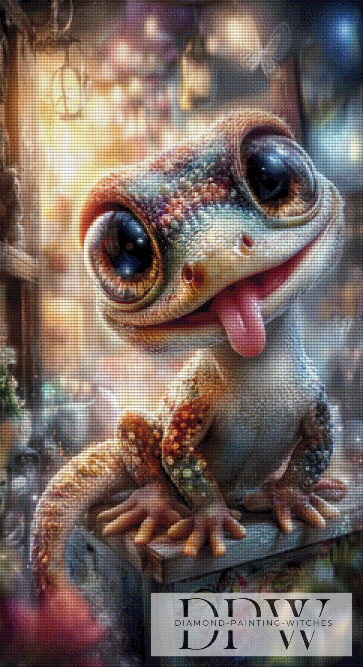 Cheeky Gecko by ellufija with 250 colors