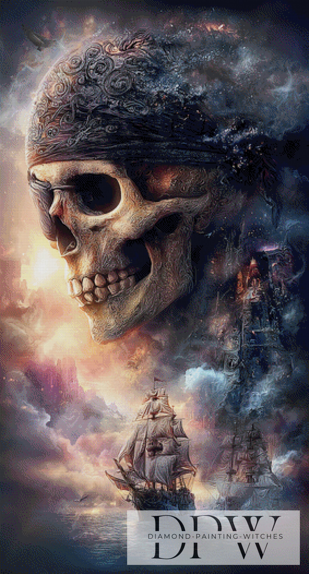 The Ghost Pirate by ellufija with 185 colors