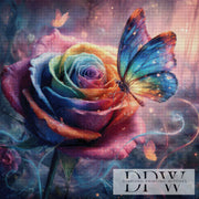 Rainbow Rose by ellufija with 310 colors
