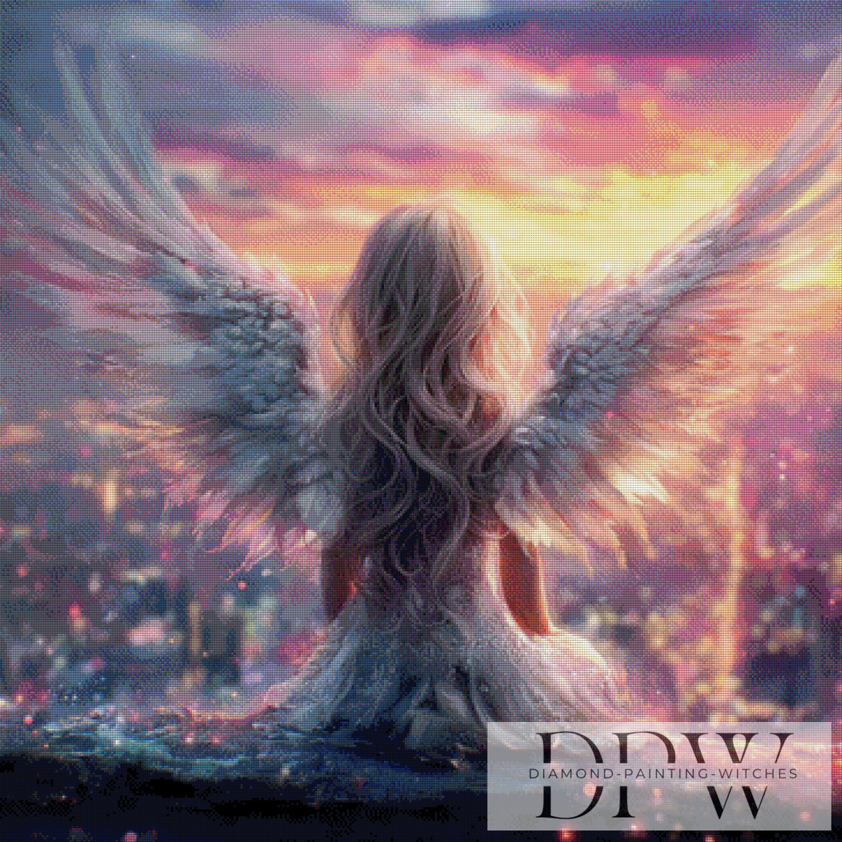 The Angel of Dusk by ellufija with 175 colors